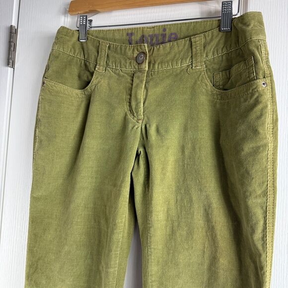 Louie Women's Straight Leg Corduroy Pants Green Size 6 - Picture 3 of 12